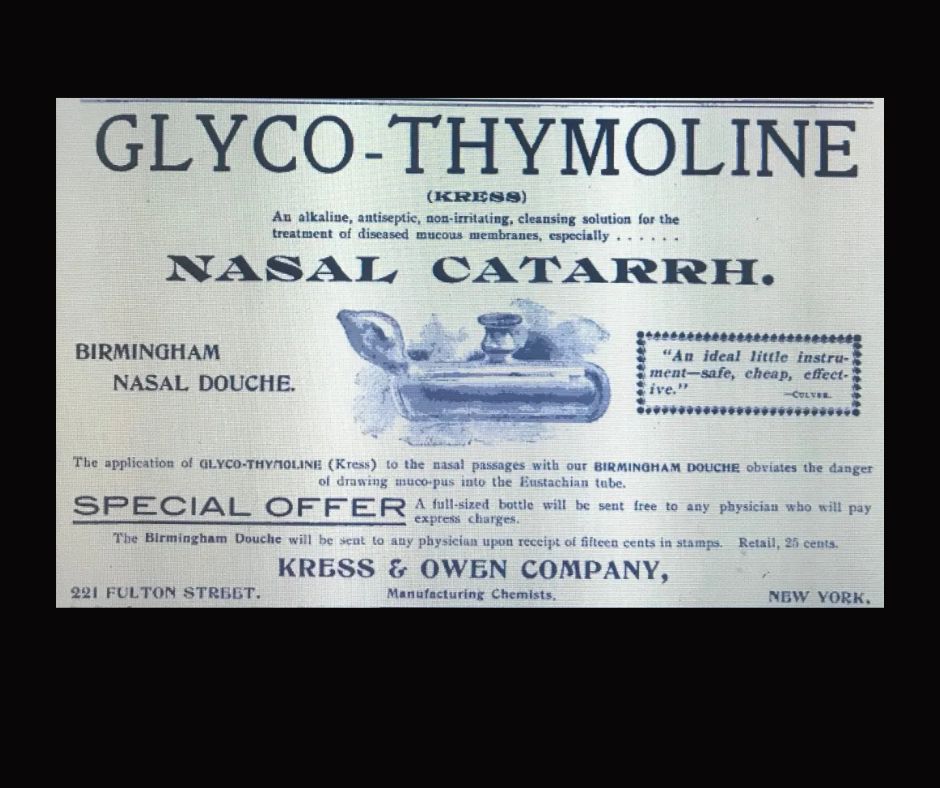 Glyco-Thymoline Advertisement.